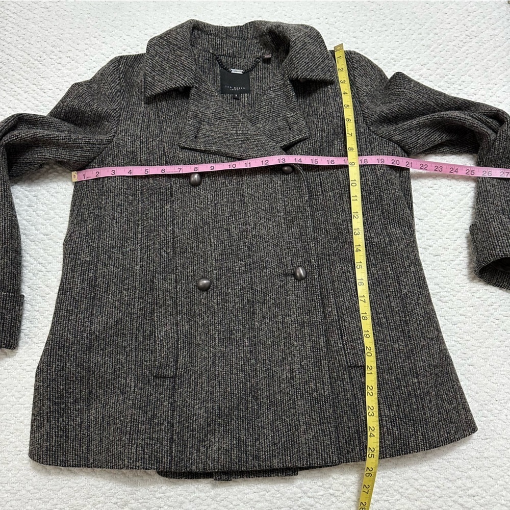 Ted Baker Double Breasted Button Coat Women’s Size 2 - Picture 6 of 13